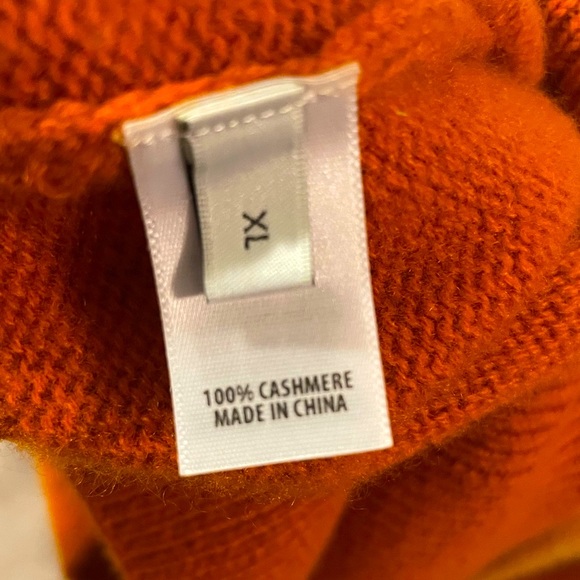 St. John Cashmere Colorblock Crewneck Sweater luxury fine cashmere mod geometric - Picture 6 of 10